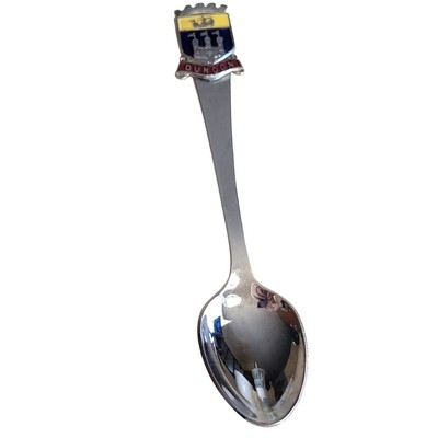 Dunoon Scotland Chrome Plate Collectible Souvenir Demitasse Spoon 4.25''