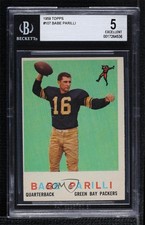 1959 Topps Babe Parilli #107 BGS 5 0q3
