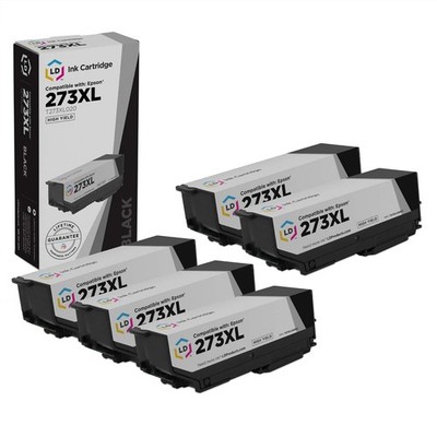 LD Replacement Epson 273XL T273XL120 Pack of 5 HY Photo Black Ink Cartridges