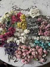 650 x Mulberry Paper Open Roses Handmade Paper Flowers Crafts Decoration