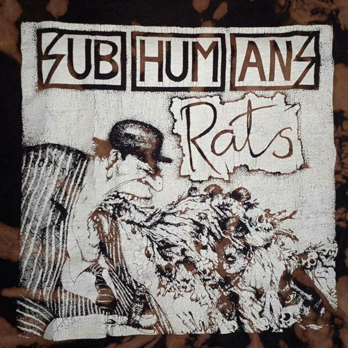 Vintage Y2K Subhumans Band Punk T-Shirt Ratten Custom Batik Gr. Med. Grubenloch Alstyl - Bild 2 von 10