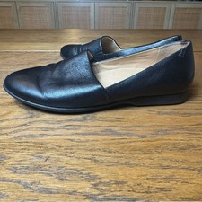 Dansko Black Leather Flats loafer comfortable sleek leather shoes