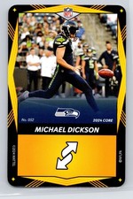 Michael Dickson 2024 UNO Elite Core Edition - Yellow #052 Seattle Seahawks