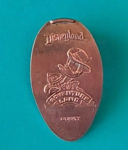 ADVENTURE LAND SAFARI DONALD ELONGATED PRESSED PENNY DISNEY RETIRED 2009