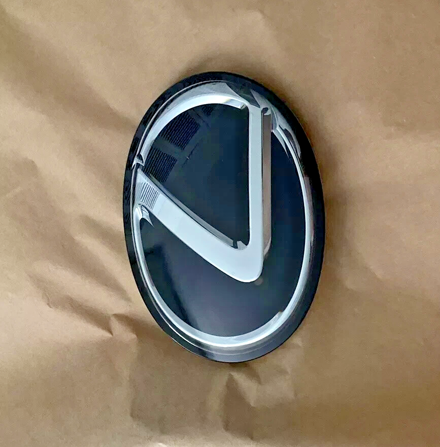 Front Grille Emblem Logo For Lexus IS 2014-2023 (IS200t, IS250, IS350) - Chrome & Black Radar-Compatible Replacement 3 thumbnail image