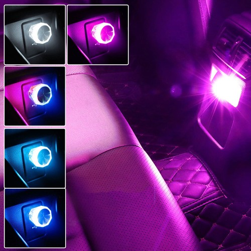 1pc USB Mini LED Auto Light Neon Atmosphere Ambient Lamp Bulb Car Accessories - Picture 4 of 20
