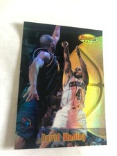 1997-98 Bowman's Best Refractor David Wesley #3 Hornets