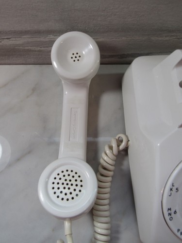 Vintage Stromberg-Carlson White Table Home Telephone Rotary Dial Excellent Clean - Zdjęcie 7 z 10