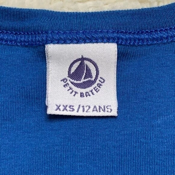 Camiseta sin mangas azul Petit Bateau niños talla 12 años Foto 4 de 4