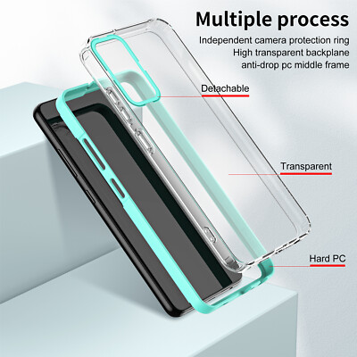 For Samsung Galaxy A34, Luxury Shockproof Hybrid Bumper Clear Crystal Cover Case
