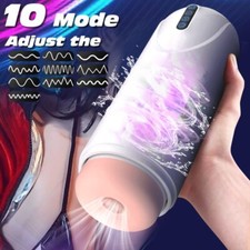 Automatic HandsFree Male Masturbaters Telescopic Suction Cup Stroker Lubricants