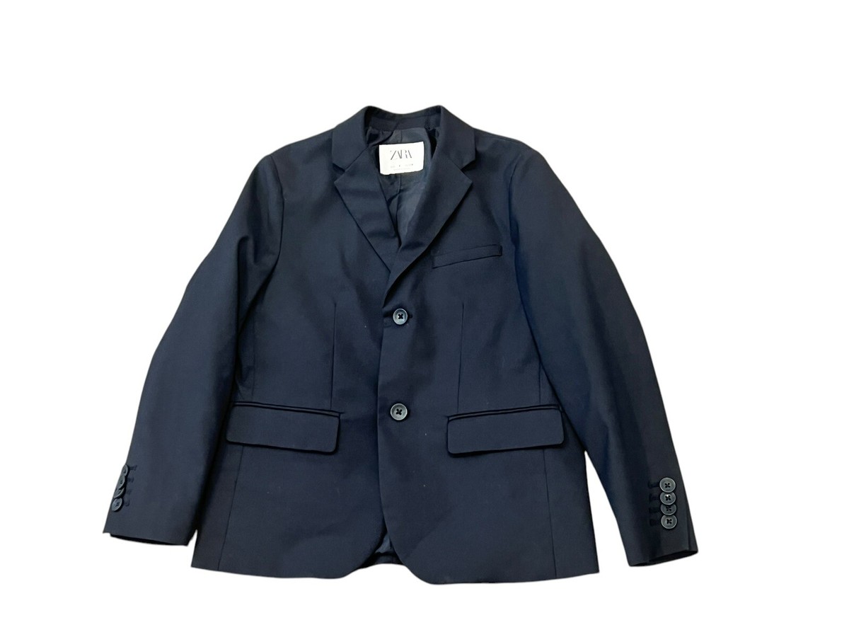 ZARA KIDS BOY'S TAILORING COLLECTION SUIT JACKET BLAZER NAVY