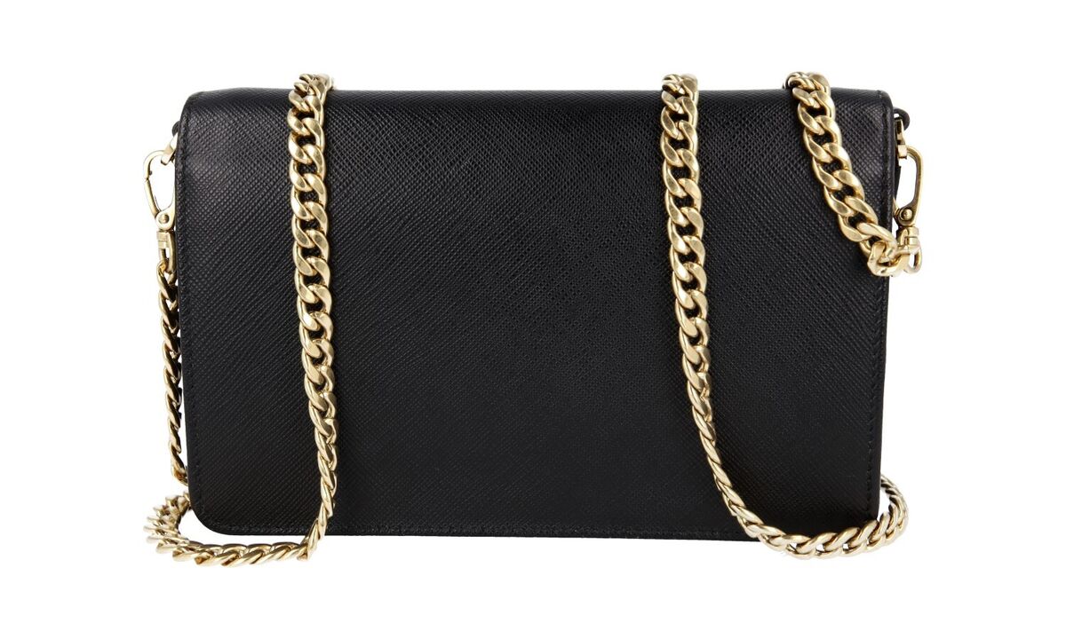 PRADA SAFFIANO SHOULDER BAG HANDBAG 1BP006 BLACK LEATHER NEW PRADA SAFFIANO SHOULDER BAG HANDBAG 1BP006 BLACK LEATHER NEW