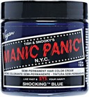 Manic Panic Hair Dye Semi-Permanent Hair Color 4oz (28 Shocking Blue)