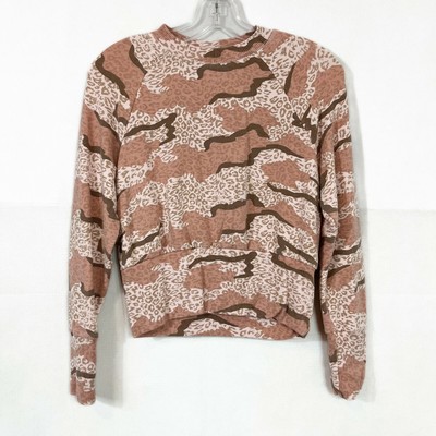 monrow leopard sweatshirt