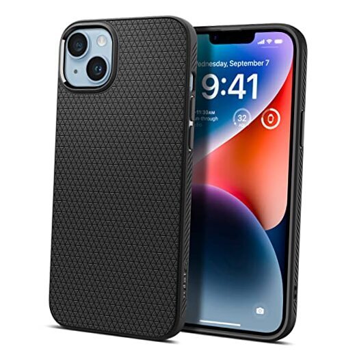 Liquid Air Designed for iPhone 14 Case (2022) [Military-Grade Matte Black