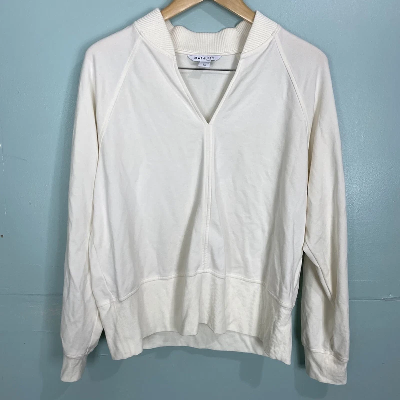 athleta eastbound creme sweater