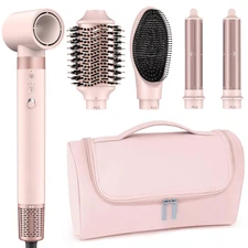 5 in1 High-Speed Hot Air Styler Professional  FrizzFree Dryer Brush Fast Drying 