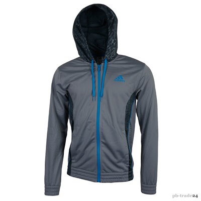 adidas Herren Kapuzensweatshirt Hoodie Sport Freizeit Normal-u.Sondergrößen grau