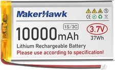 3,7V 10000mAh LiPo-Akku Wiederaufladbarer 1S 3C Lithium-Polymer-Akku PH 2.0