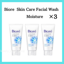 3 Pack Kao Biore Skin Care Face Wash Moisture 130g Facial Cleanser