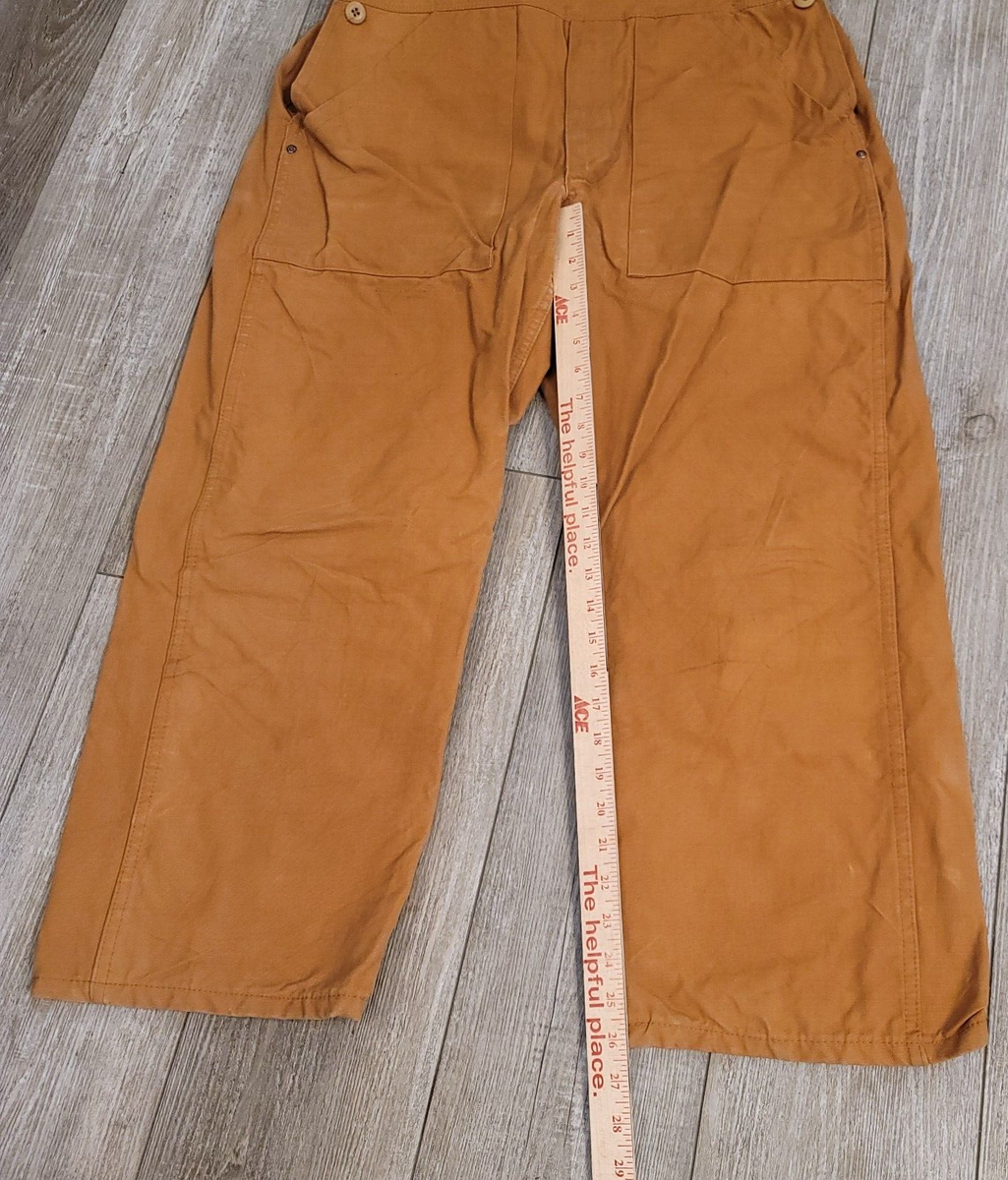 VTG SAFTBAK Hunting Work Unlined Pants Shell Holder Suspender Bib
