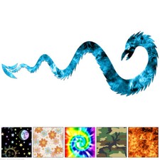 Snake Dragon - Decal Sticker - Multiple Patterns  Sizes - ebn6633