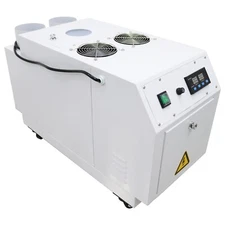 Ultrasonic Industrial Humidifier Cooler Sprayer w/Wheels Mist Outlet 4.33'' 110V