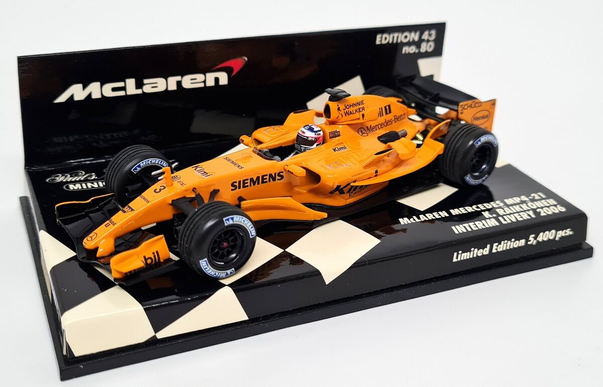 Minichamps 1/43 Mclaren Mercedes MP4-21 F1 Interim Livery Minichamps 1/43 Mclaren Mercedes MP4-21 F1 Interim Livery