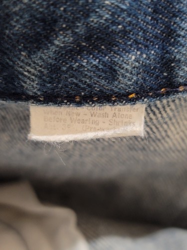 Vintage Big E Levi's Boot Jeans High Rise Bootcut Size 13 28 X 34 USA made - Picture 5 of 5