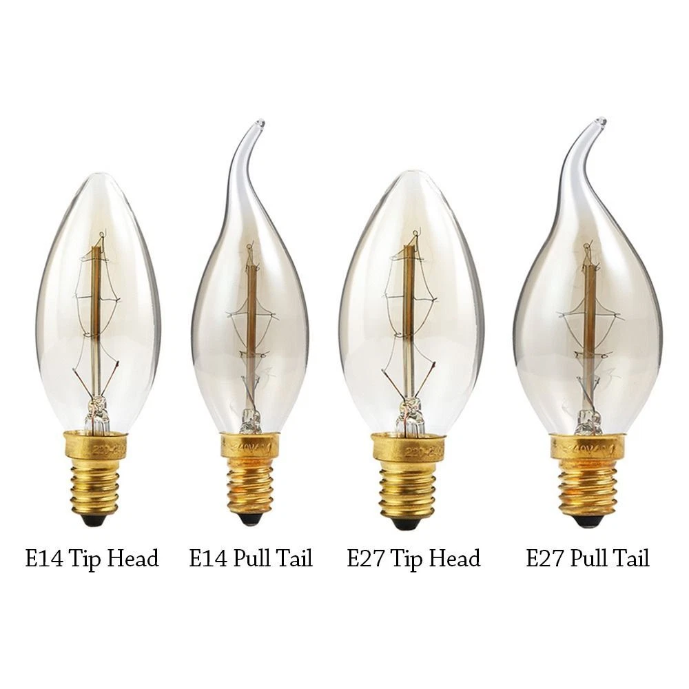 Incandescent Tungsten Light Bulb ip Lamp Bulb Hot Sale E14 Home Decoration