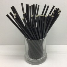 Black Paper Drinking Straws 1000|5,000 (197mm by 6mm) BEST Ebay Price