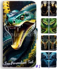 For Samsung A Series - Snake Personalised Text Phone Cover - See Dropdown List