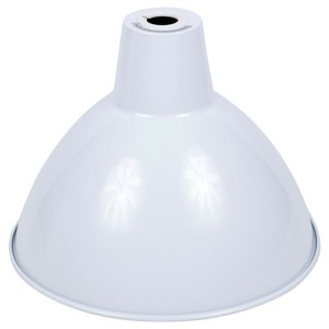 white metal light shade