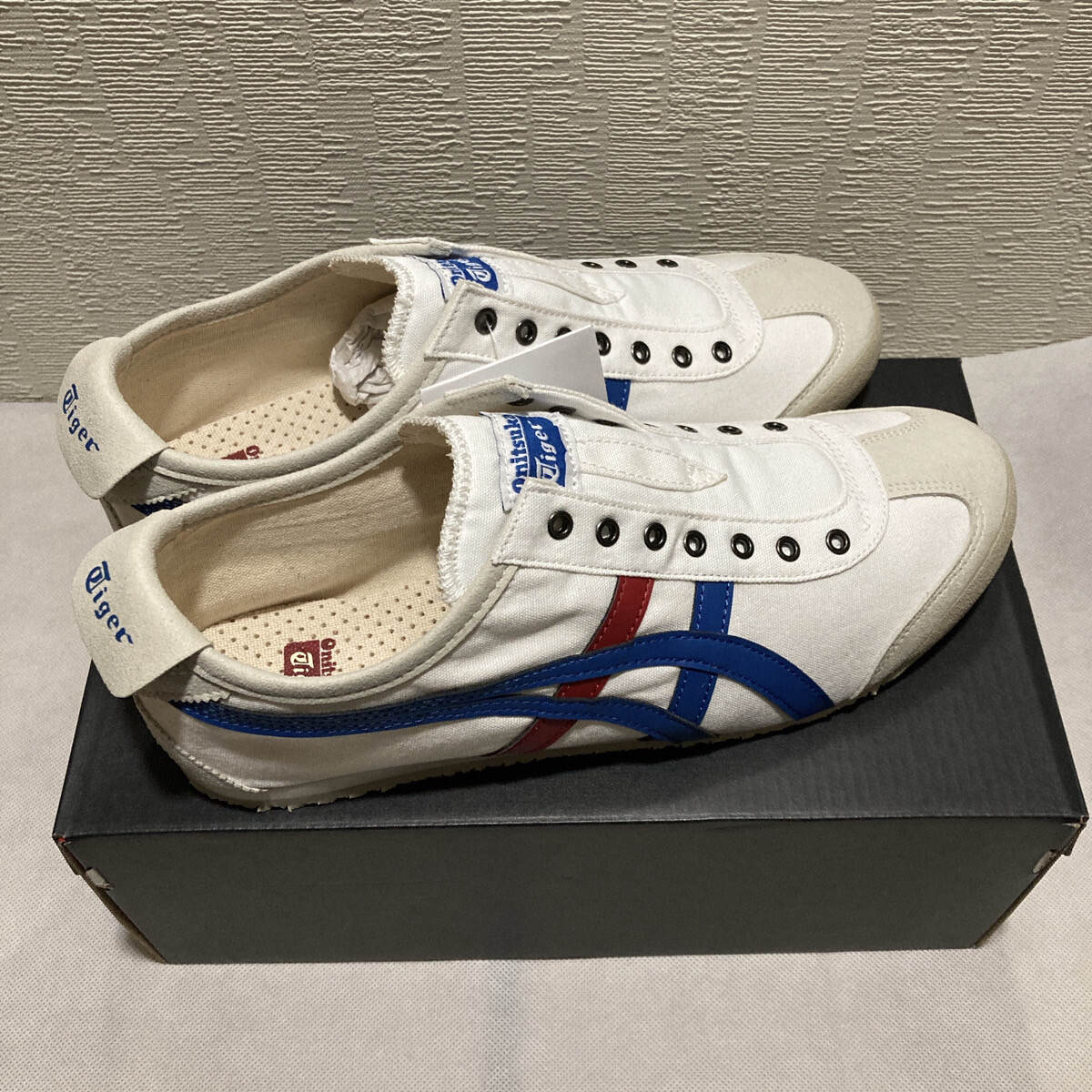 Onitsuka Tiger MEXICO 66 SLIP-ON 1183A360 121 WHITE TRICOLOR