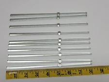 10 LOT VINTAGE SCIOLARI GAETANO CHANDELIER GLASS RODS 8" SWIZZLE STICKS
