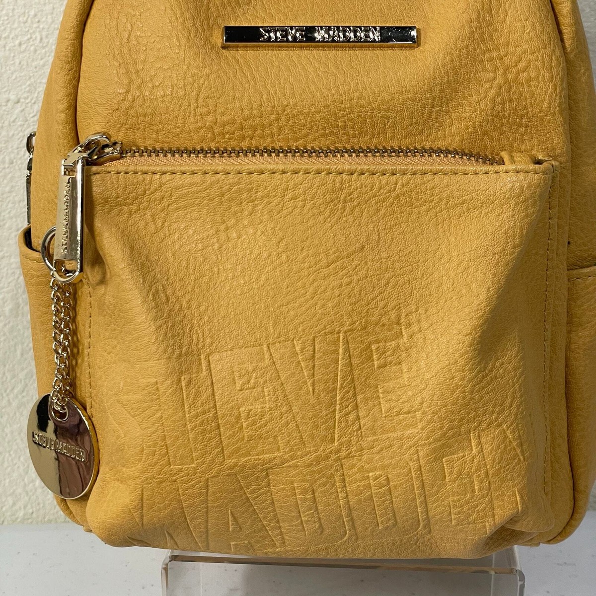 Steve Madden Mustard Yellow Floral Mini Backpack Steve Madden Mustard Yellow Mini Backpack | Mercari main image 2
