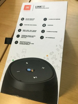 jbl link 10 portable speaker with google assistant