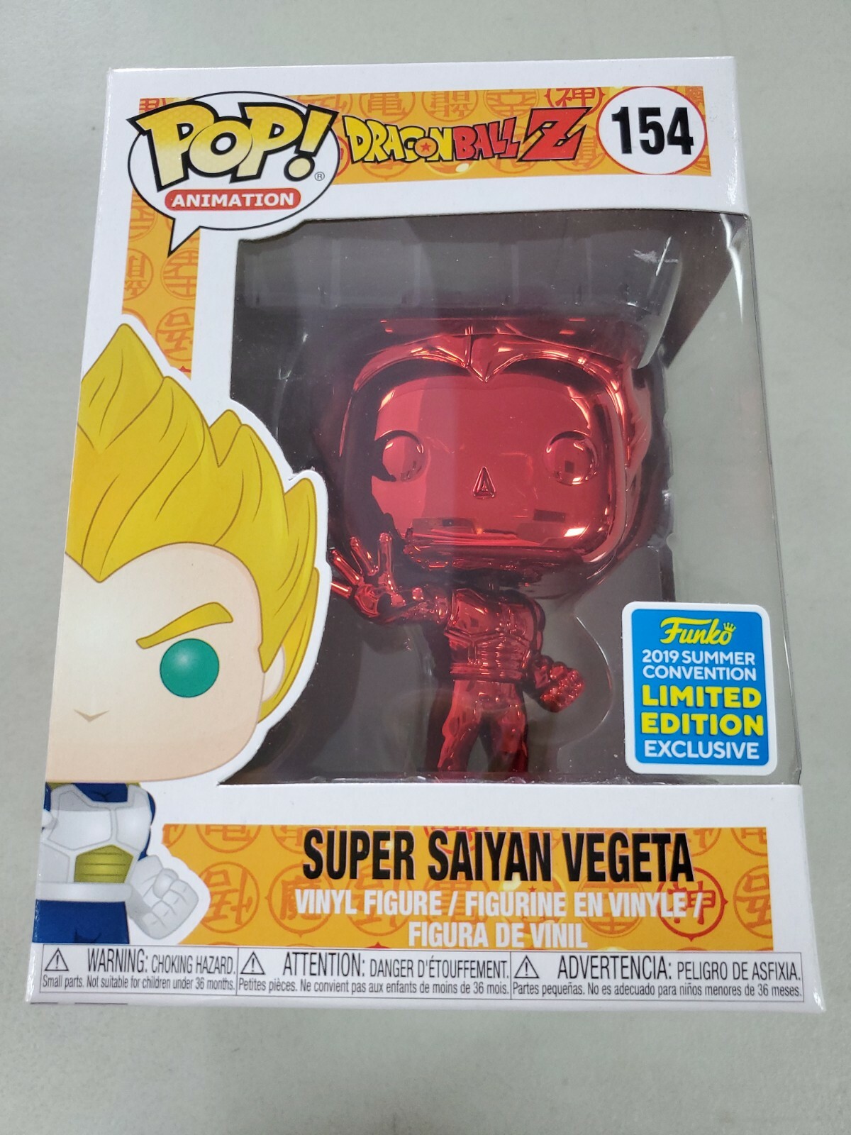 super saiyan vegeta pop red chrome