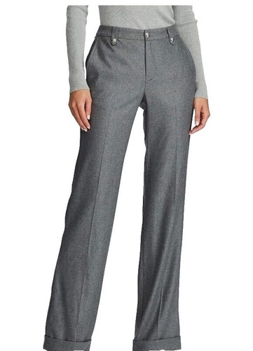 Vtg Lauren Ralph Lauren Pants Size S Gray Wool Blend Flare Leg