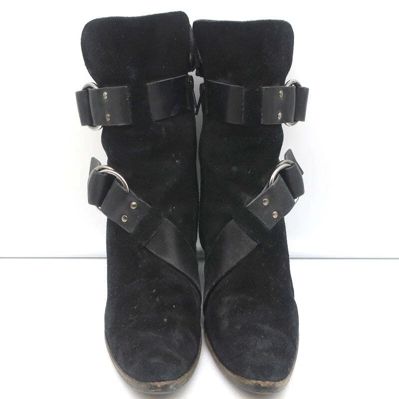 Givenchy на танкетке ботильоны черный с пряжкой замши размер 36,5 заостренный носок - Изображение 3 из 4
