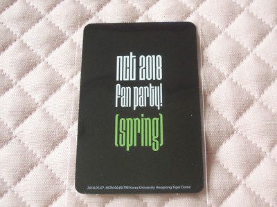 NCT 2018 Fan Party 'Spring' Photocard KPOP | eBay