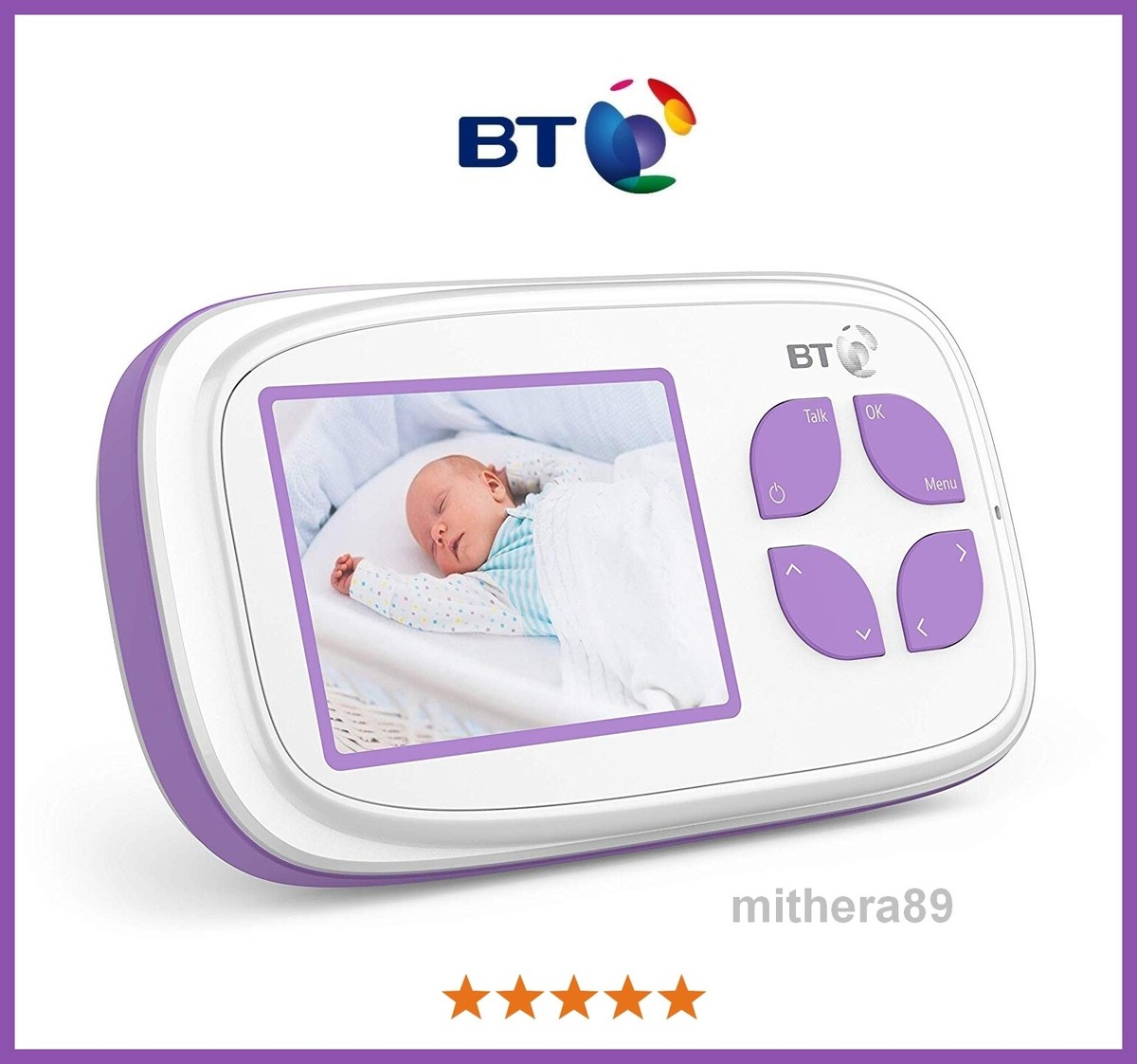 BT SMART Video Baby Monitor PARENT UNIT ONLY Inch Screen