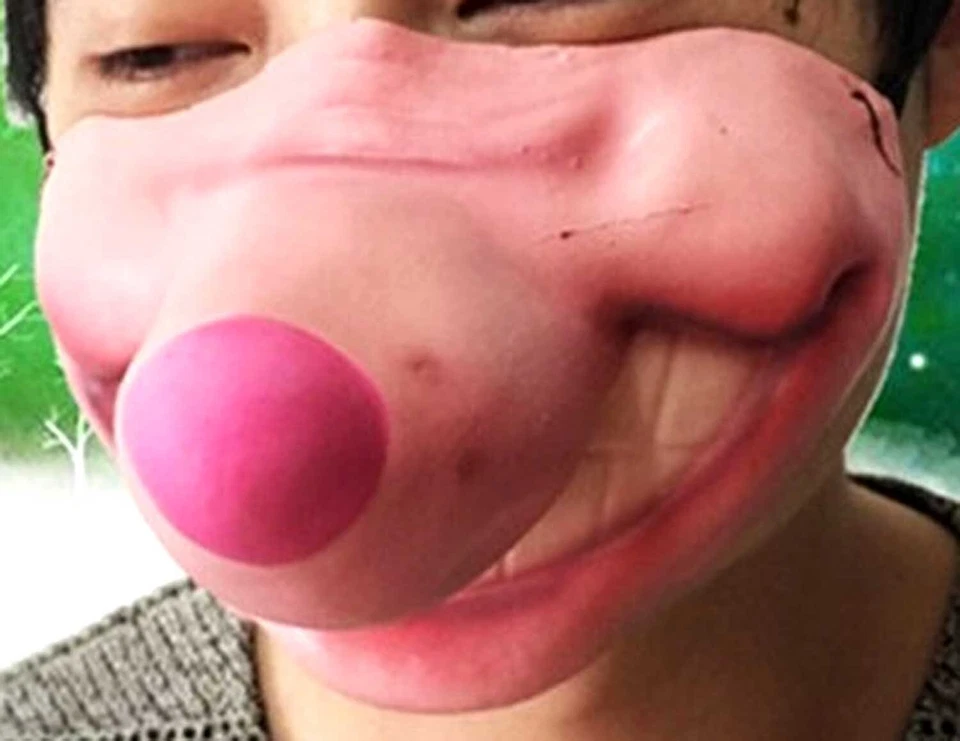 Funny Gag Novelty Latex LOWER HALF FACE MASK Halloween Party Costume-MOUSE-RAT - Image 3 of 3