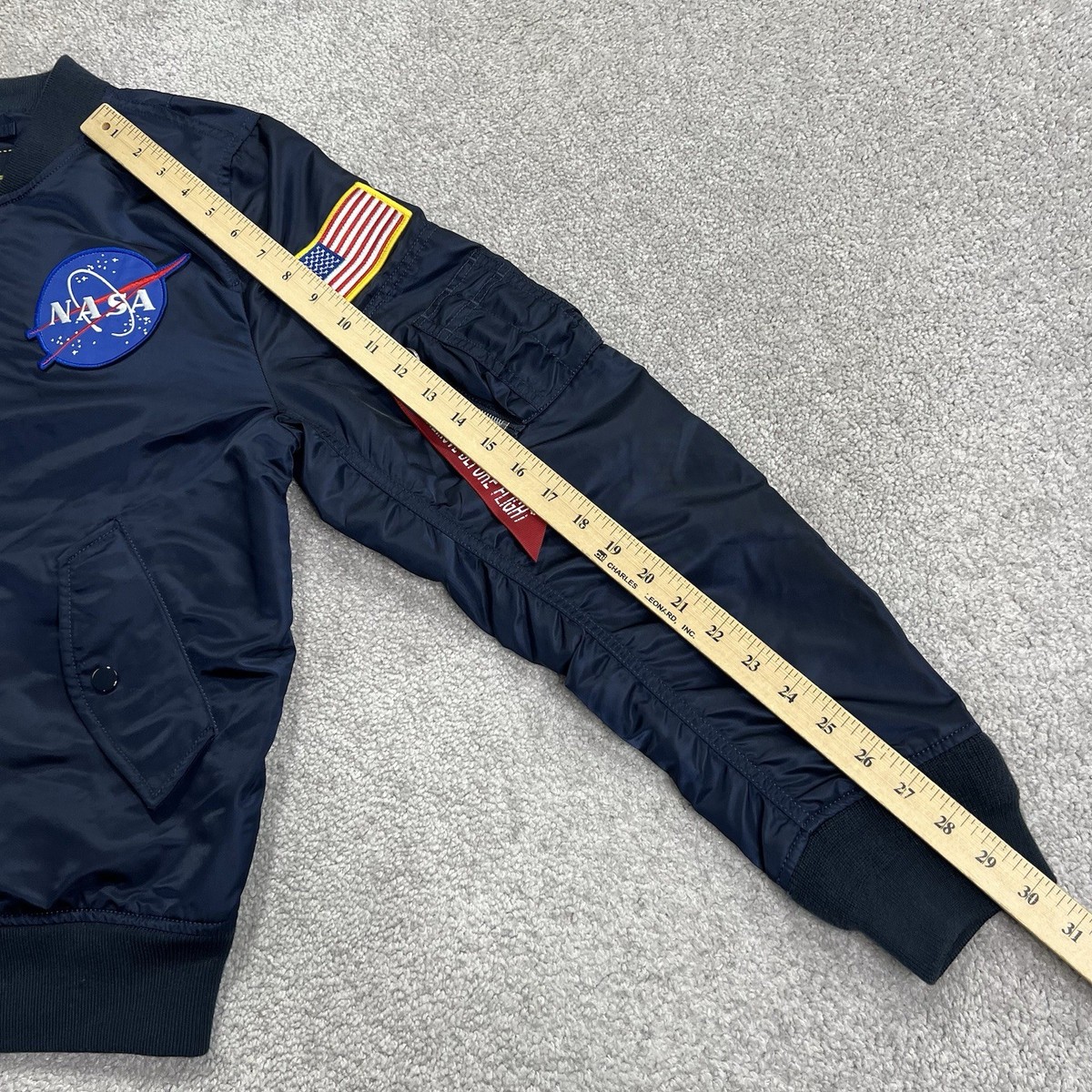 Alpha Industries Jacket Men Small NASA 100th Space Shuttle Mission