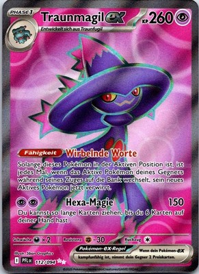 Traunmagil EX 112/094 Fatale Flammen Near Mint Deutsch UR FA Pokemon Karte
