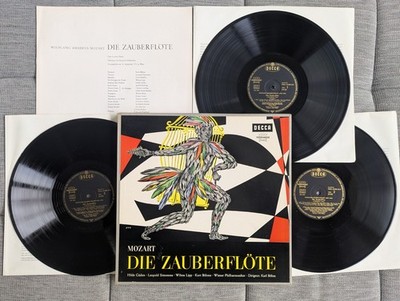 Mozart Die Zauberflöte   Böhm / Wiener Philharmoniker   3x LP Decca Güden Lipp B