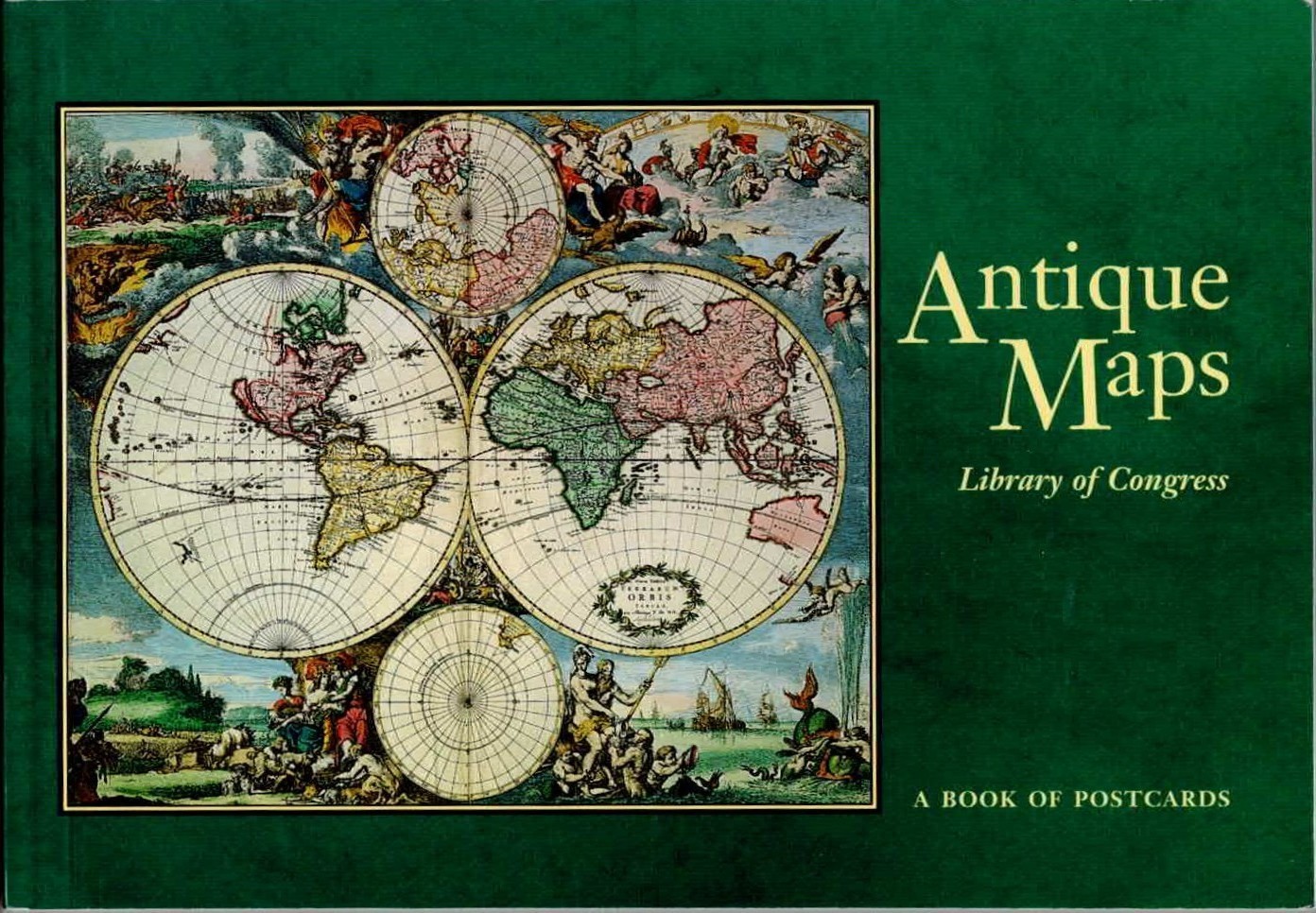 Antique Maps: Library Of Congress (Postcard Book, Paperback, 1999)