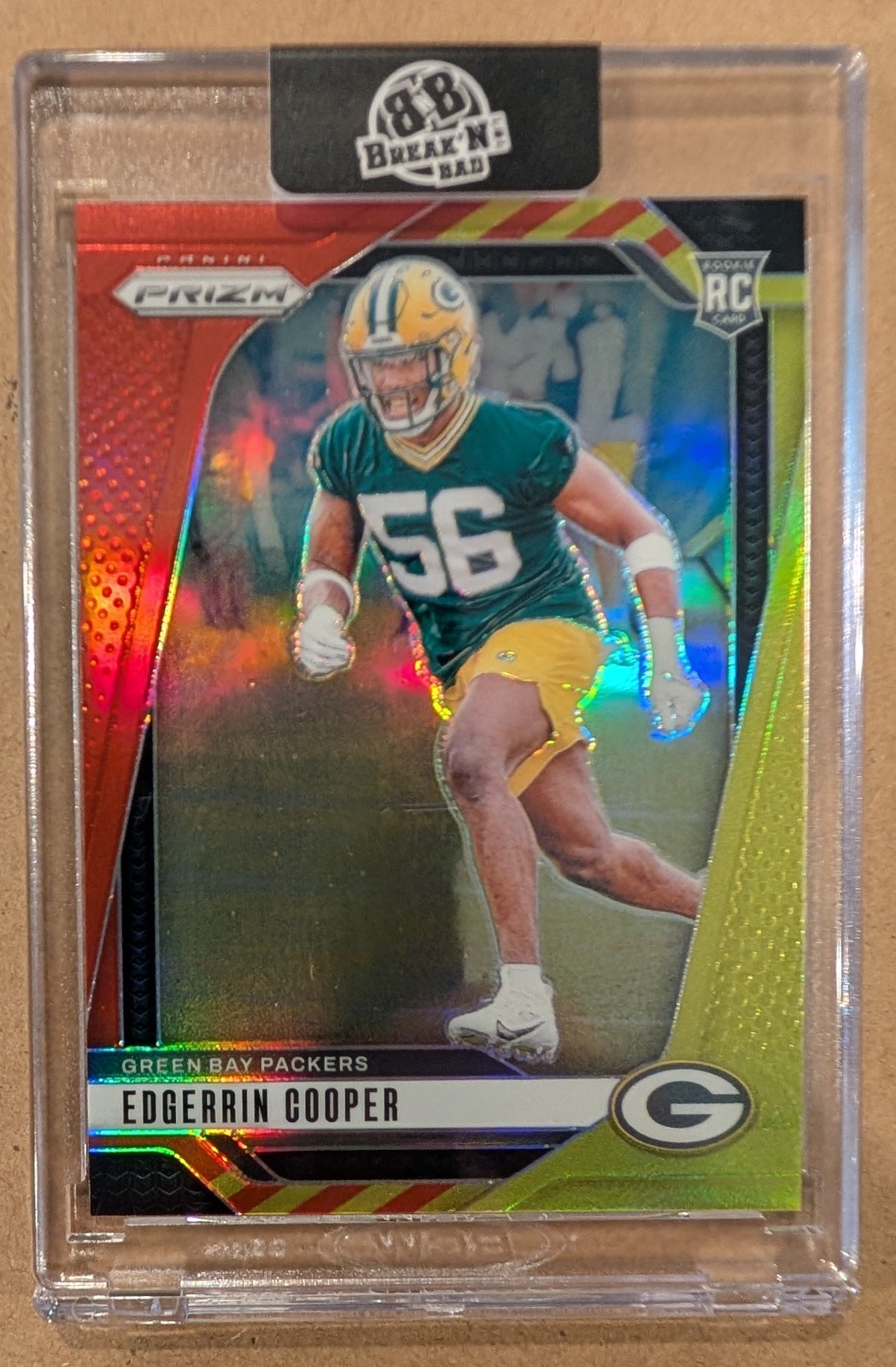 2024 Prizm Edgerrin Cooper #331 Red & Yellow Prizm /44