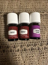 Young Living Thieves & Lavender Essential Oil-3 Bottles-Factory Sealed
